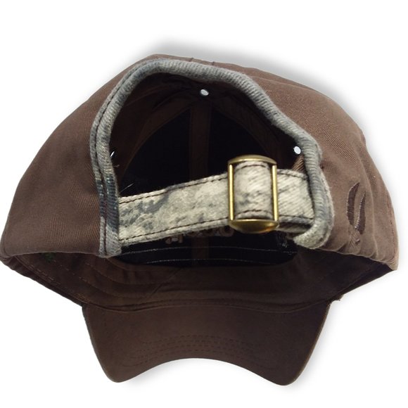 Jeep Cap Hat Mossy Oak Camo Brown Flannel Embroidered Hunting One Size NWOT - Picture 6 of 11